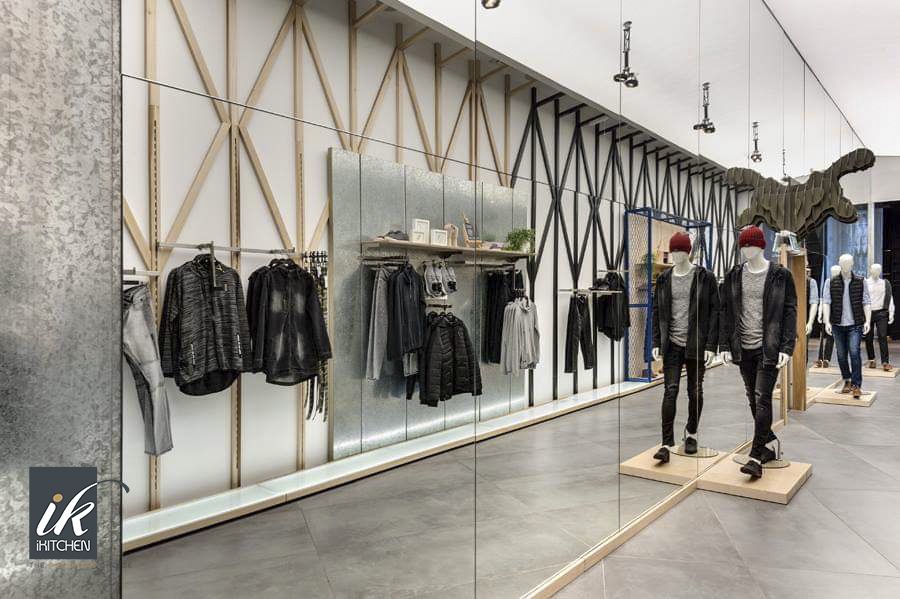 Renuar Flagship Store — commercial cabinetry, built-ins & wall units, wall paneling by iKitchen Cabinetry, view 2