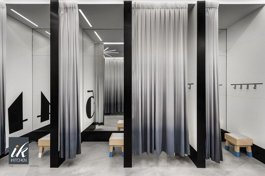 Renuar Flagship Store — commercial cabinetry, built-ins & wall units, wall paneling by iKitchen Cabinetry, view 4