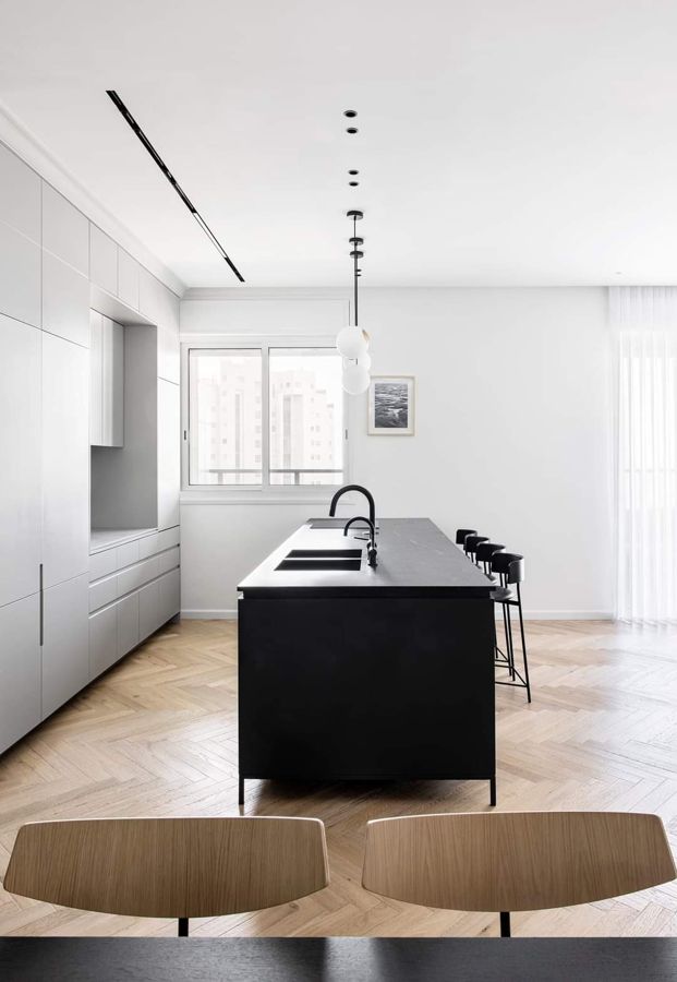 Sage and Herringbone Apartment — custom kitchens, built-ins & wall units, bathroom vanities by iKitchen Cabinetry, view 4