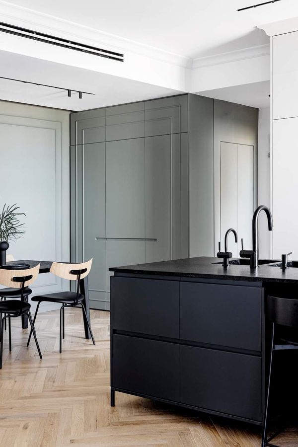 Sage and Herringbone Apartment — custom kitchens, built-ins & wall units, bathroom vanities by iKitchen Cabinetry, view 8
