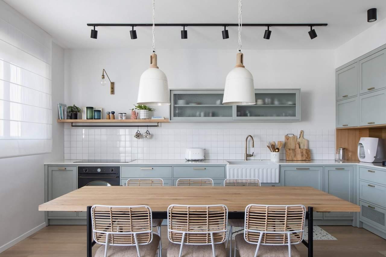 Sage Shaker Apartment — custom kitchens, built-ins & wall units by iKitchen Cabinetry