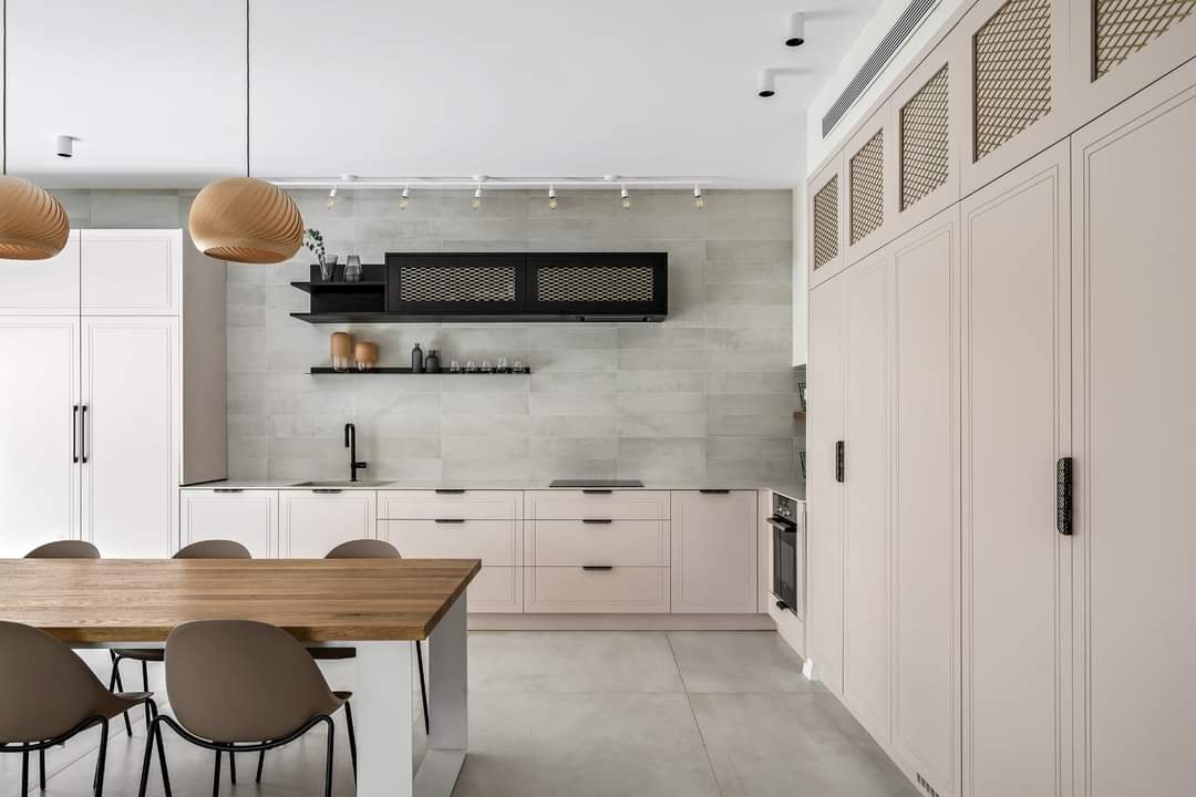 Sand and Rattan House — custom kitchens, built-ins & wall units, wall paneling, walk-in closets, bathroom vanities by iKitchen Cabinetry