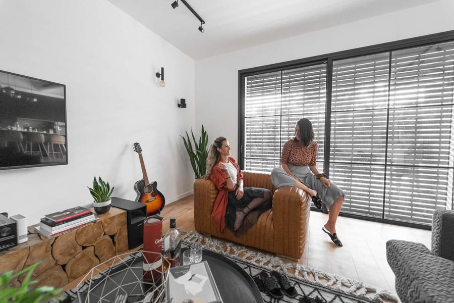 Slat Screen House — custom kitchens, built-ins & wall units, wall paneling, bathroom vanities by iKitchen Cabinetry, view 9