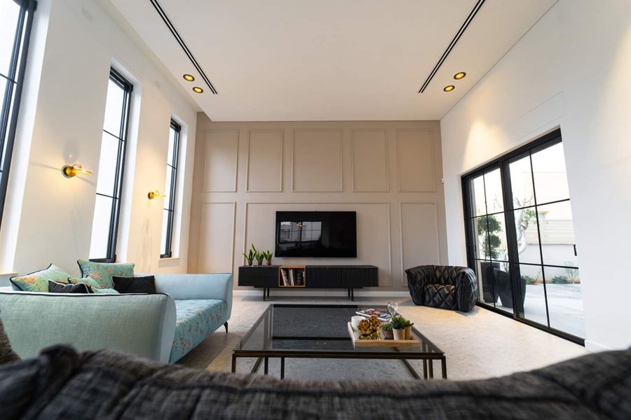 Steel & Oak Villa — custom kitchens, built-ins & wall units, wall paneling, bathroom vanities, walk-in closets by iKitchen Cabinetry