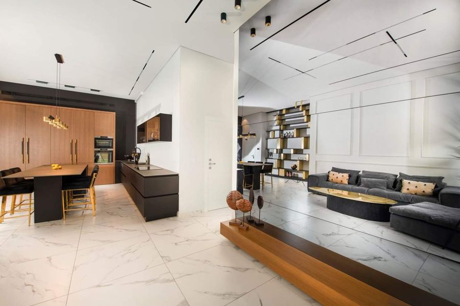 Sunken Lounge Residence — custom kitchens, built-ins & wall units, wall paneling, walk-in closets by iKitchen Cabinetry, view 5