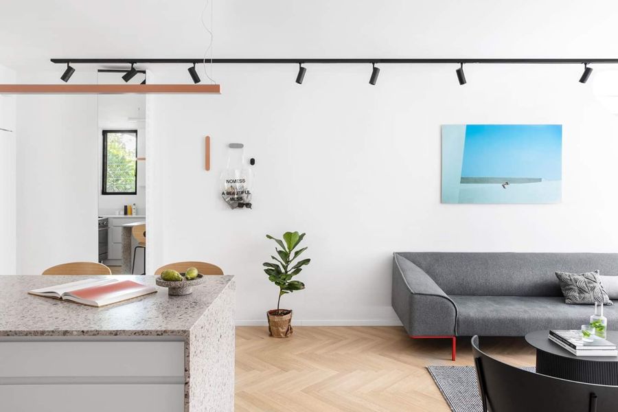 Terrazzo Island Apartment — custom kitchens, built-ins & wall units, bathroom vanities by iKitchen Cabinetry, view 9