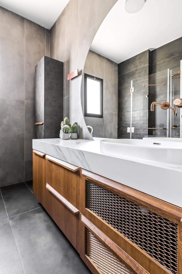Walnut and Slate Apartment — custom kitchens, built-ins & wall units, bathroom vanities by iKitchen Cabinetry, view 15