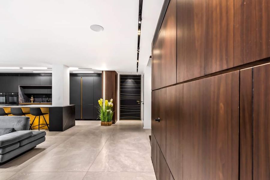 Walnut Piano House — custom kitchens, built-ins & wall units, wall paneling, bathroom vanities by iKitchen Cabinetry, view 4
