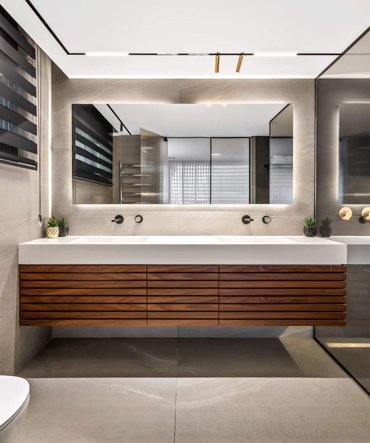 Walnut Piano House — custom kitchens, built-ins & wall units, wall paneling, bathroom vanities by iKitchen Cabinetry, view 11