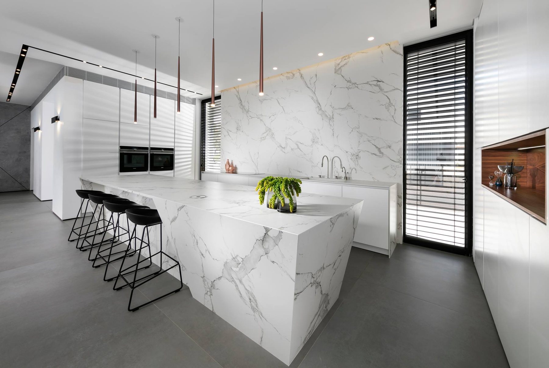 White Marble House — custom kitchens by iKitchen Cabinetry